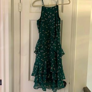 Banana Republic Green Floral Dress